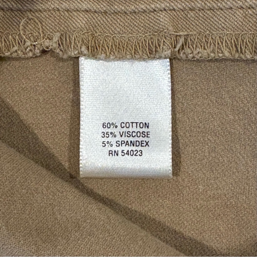 Banana Republic Size 4 Cotton Pencil Skirt, Tan Khaki above knee career - Picture 11 of 12